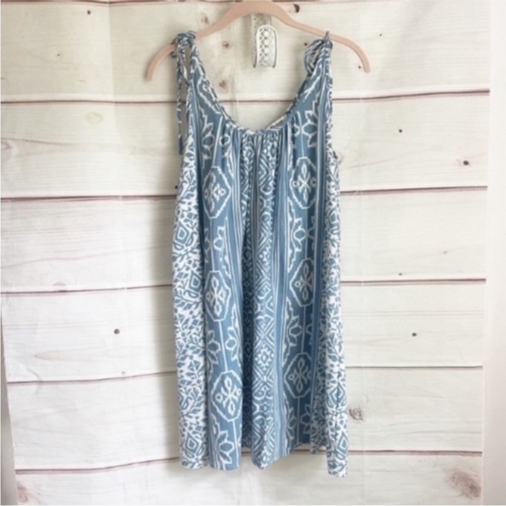 Madewell Blue and White Women's Swim Cover-Up